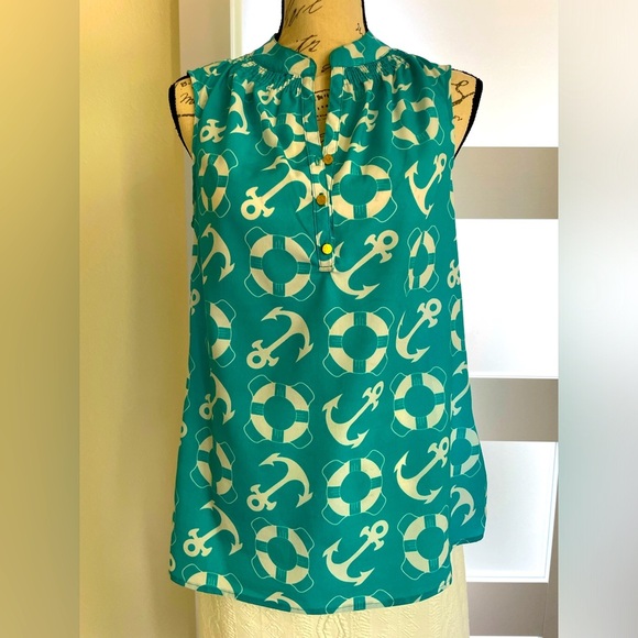 🧑‍🎄⭐️ Macbeth Collection sleeveless top size Small EUC - Picture 1 of 6